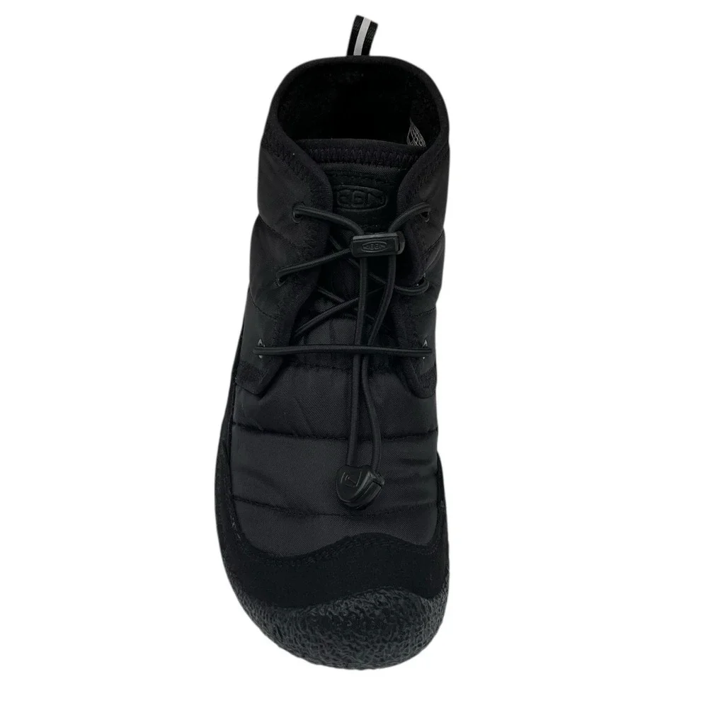 KEEN Youth Boys Girls Howser II Waterproof Insulated Chukka Boots Size 3 Black